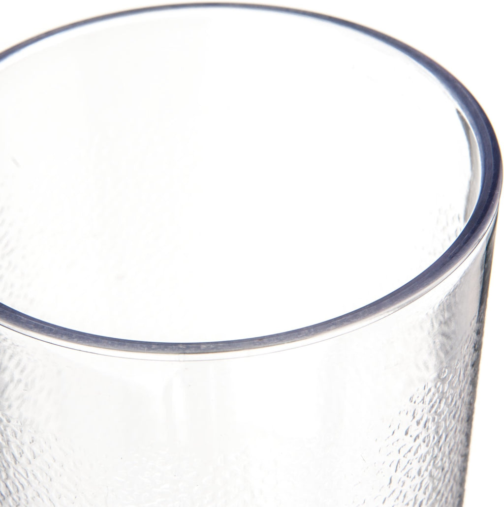 Carlisle FoodService Products Stackable Tumbler Plastic Tumbler for Restaurants, Catering, Kitchens, Plastic, 8.1 Ounces, Clear, (Pack of 72)