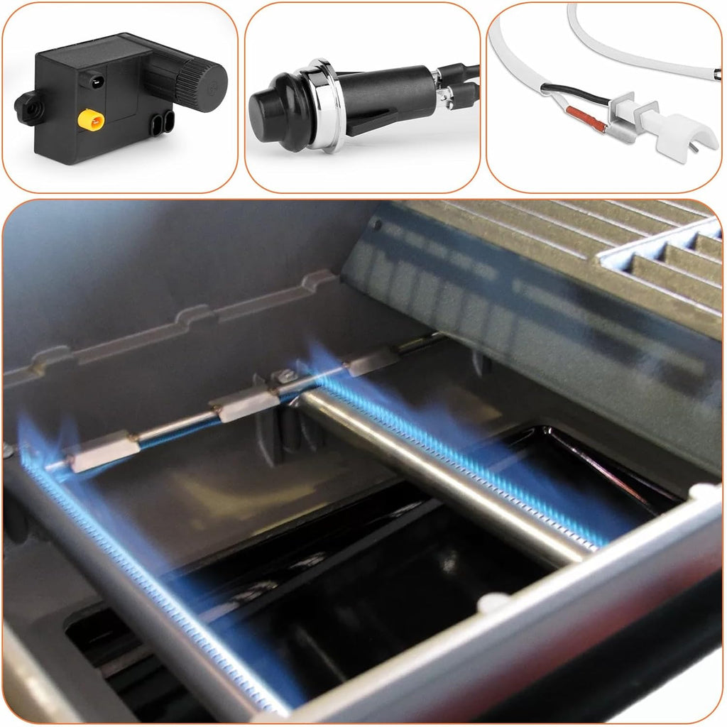 Uniflasy Grill Igniter Button - Compatible with Weber Spirit 210 & 310 Models | Easy Installation for 2013+