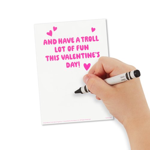 Hallmark Trolls Valentines Day Cards Assortment for Kids (24 Valentine Cards, 24 Sticker Sheets and Envelopes)