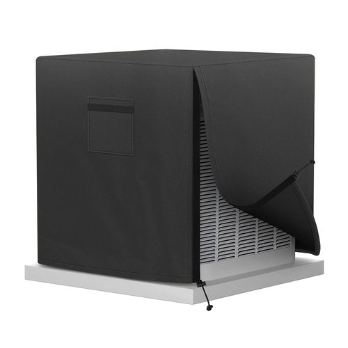 Mordx Central Air Conditioner Cover for Outside Units, AC Covers for Outside,Waterproof & Windproof Outdoor AC Units Cover, Black (36''x36''x40'')