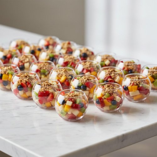 Restaurantware 2 Ounce Round Plastic Bowls 100 Disposable Sphere Cups - Premium Does Not Shatter Easily Clear Plastic Appetizer Bowls Versatile For Weddings Parties Or Birthdays