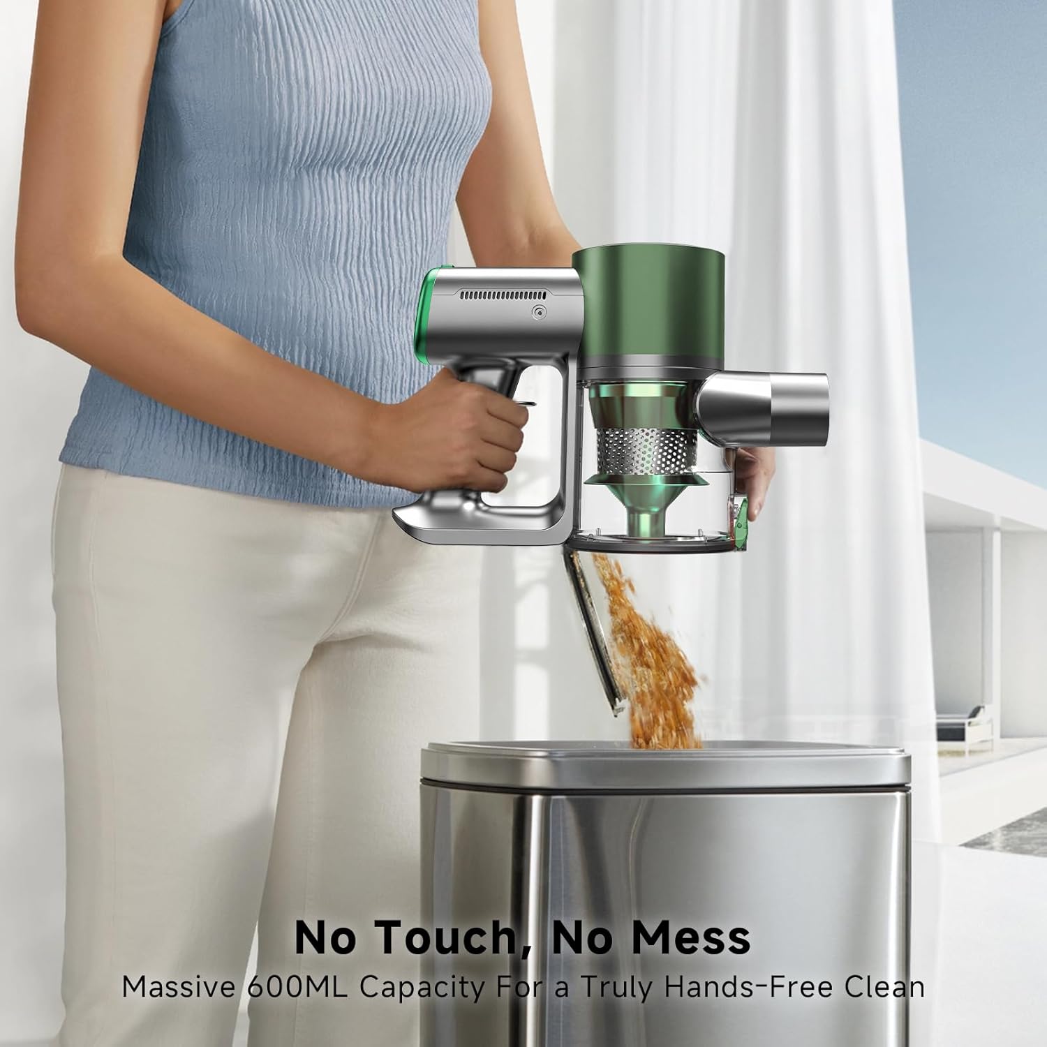 Skiennix Cordless Stick Vacuum Cleaner - Lightweight Handheld Design with 45min Battery Life | Ideal for Pet Hair & Hardwood Floors