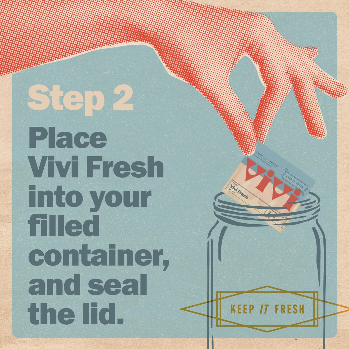 Vivi Fresh ½ Ounce Humidity Control Packs | 10-pack in Resealable Bag | For All Airtight Storage Containers, Store Longer and Preserve Freshness | Made in the USA by Boveda