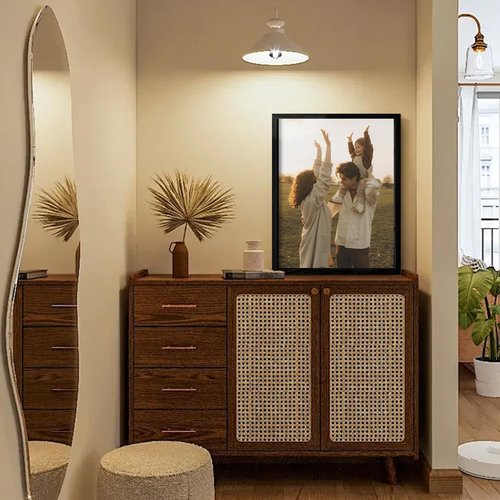 Custom Canvas Prints | Turn Your Photos Into Framed Wall Art | Ideal Home Décor Gift (12x16, Black Frame)