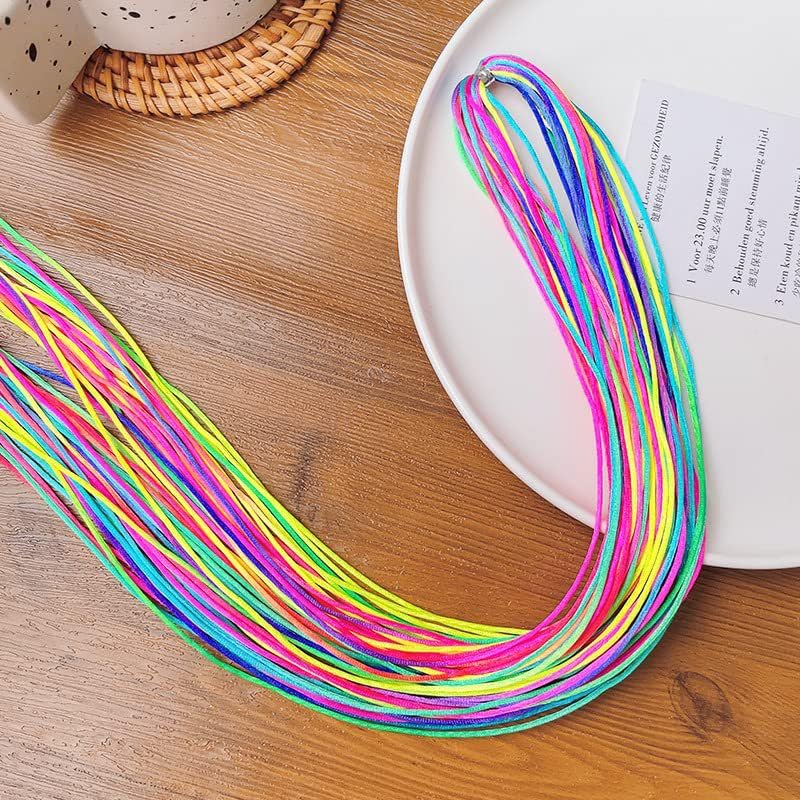 DIY Mixed Gradient Synthetic Hair Braid Kit - 40 Pieces, 90cm