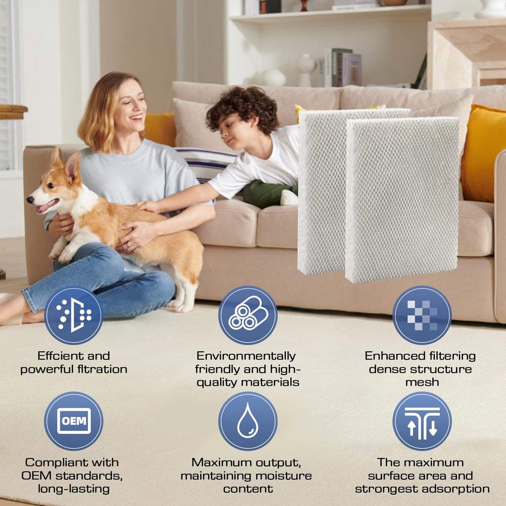 4 Pack 35 Water Panel Humidifier Filter Replacement 10" x 13" - Compatible with April.aire Humidifier 300 350 360 560 560A 568 600 600A 700 700A 700M 760 760A 768 April.aire Whole House Humidifier