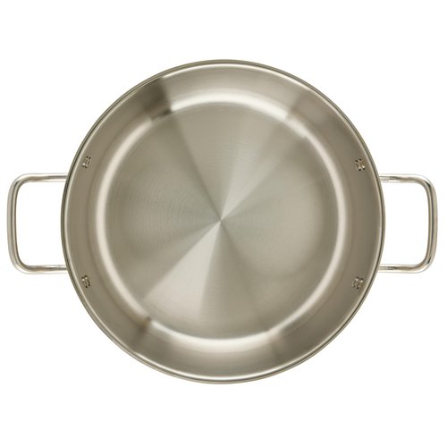 Winco Commercial-Grade Stainless Steel Brazier with Lid, 10 Quart