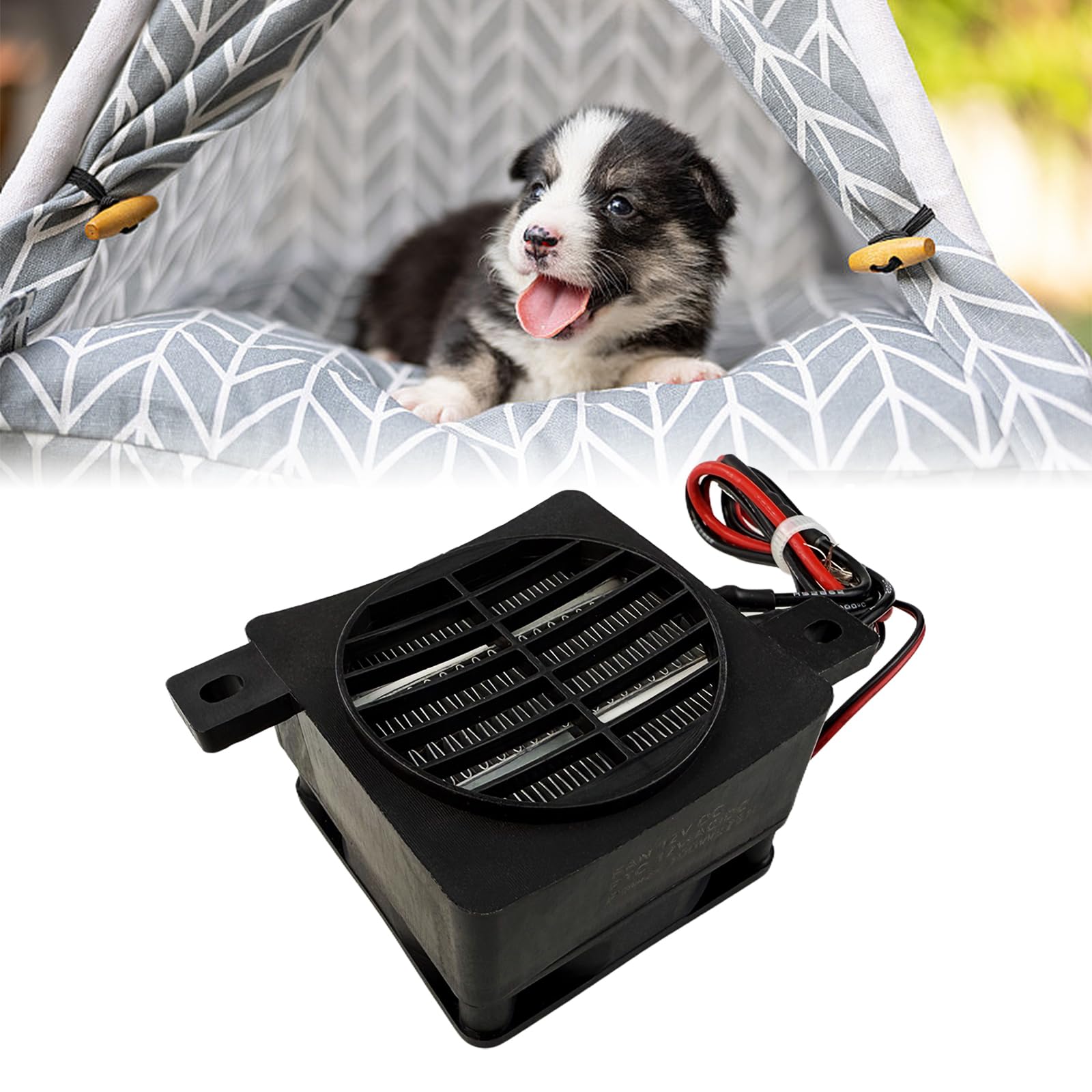 PTC Car Fan Air Heater, 12V 100W Constant Temperature Heaters with Ceramics Fast Heating, Air Dehumidification Fan Heater for Small Room Space Heater Air Conditioning Appliances