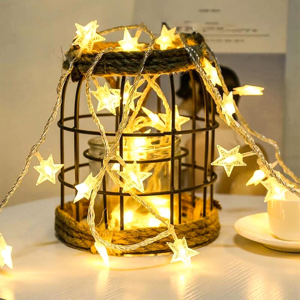 Plun Fairy Star String Lights - 100 LED Waterproof Twinkle Lights | 8 Modes for Indoor & Outdoor Decor
