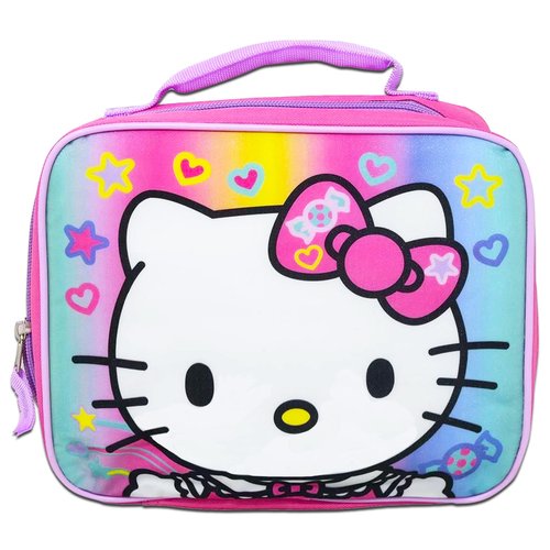 Hello Kitty Lunch Box for Girls Set - Bundle with Hello Kitty Lunch Bag Plus Stickers, Water Bottle, More | Hello Kitty Lunch Container