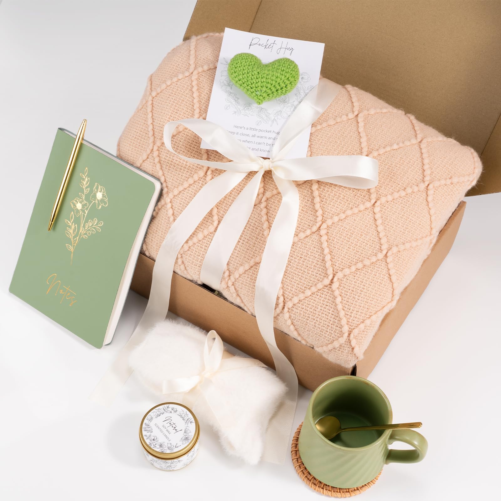 Birthday Gifts for Women Mothers Day Gifts, Get Well Soon Gift Baskets for Women, Thinking of You Inspirational Gift Self Care Box for Mom Best Friend Sister Wife Girlfriend Coworker