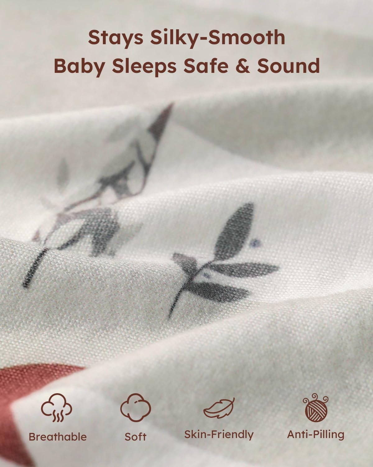 Yoofoss Baby Crib Sheets - Ultra Soft Microfiber 2-Pack for Standard Crib & Toddler Mattress | 52x28 Inches, Neutral Forest Bear Design
