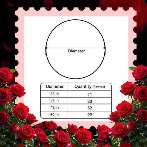 Crochet Flower Rose Bouquet Blanket for Girlfriend DIY Handmade Blanket Soft and Lightweight Romantic Knitted Throw Blankets Gifts for Mother's Day Birthday Home Decor Red 33 Flowers 31.5 Inch