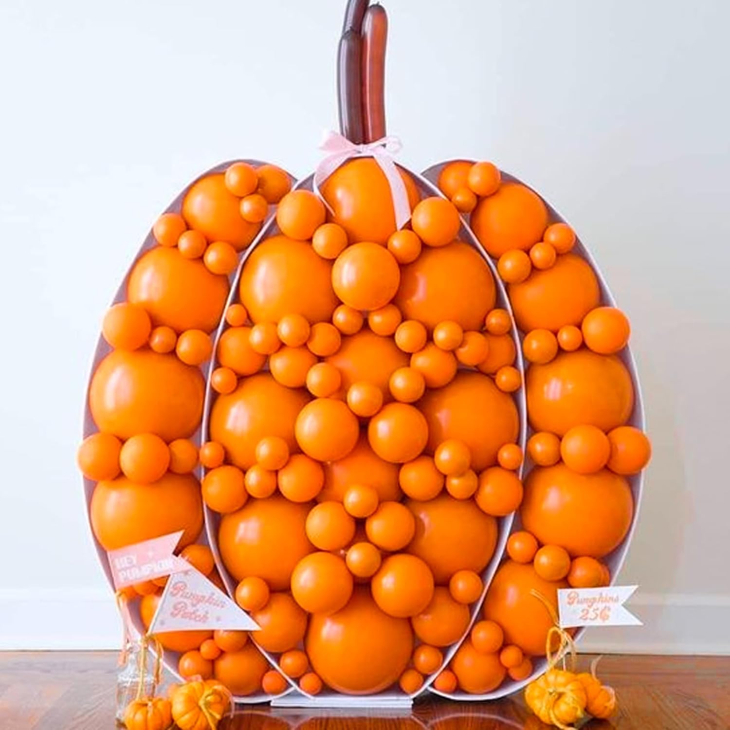 PartyWoo Orange Balloons - 140-Piece Matte Fall Balloon Arch Kit | Various Sizes for Thanksgiving & Baby Showers