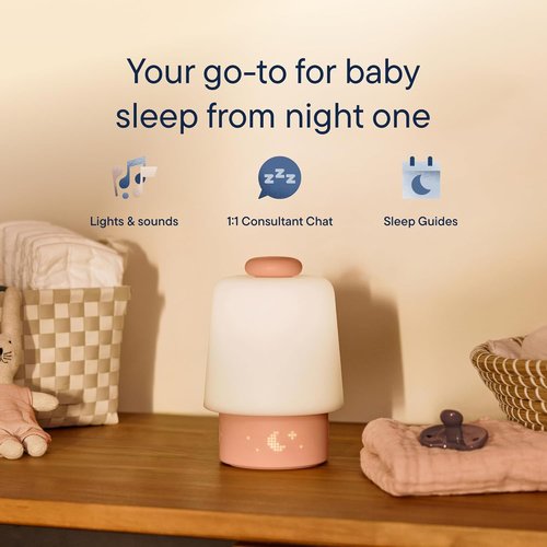 Hatch Baby Sound Machine - Night Light & Sleep Support | Peach Color | Routine Builder & Time-to-Rise Alarm Clock