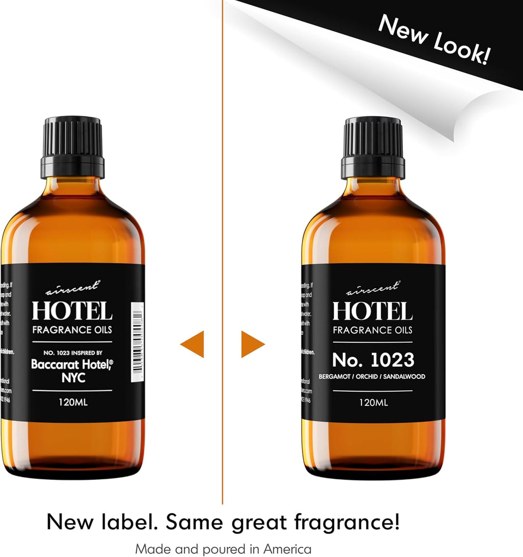 AirScent Hotel Diffuser Oil No. 1023 - Love Affair Fragrance Oil for Ultrasonic Diffusers | 500 mL Glass Bottle