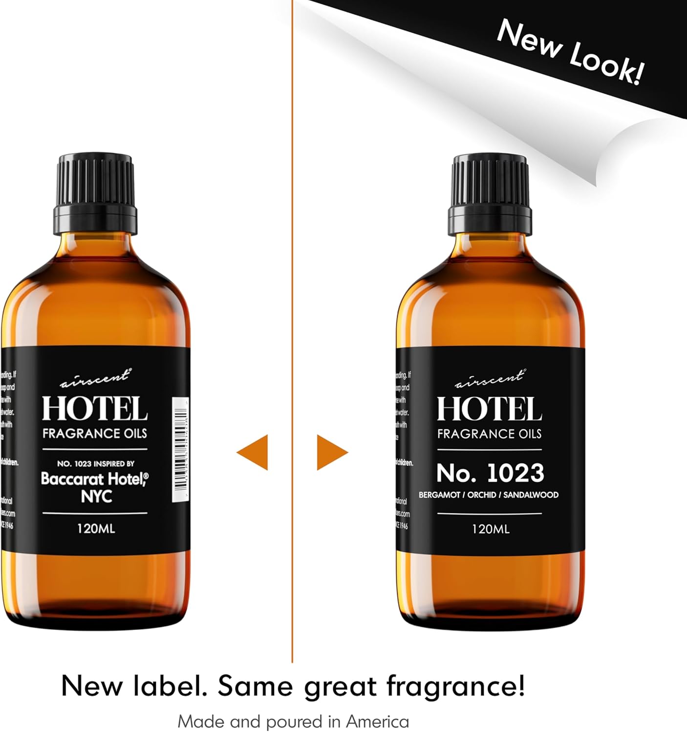 AirScent Hotel Diffuser Oil No. 1023 - Love Affair Fragrance Oil for Ultrasonic Diffusers | 500 mL Glass Bottle
