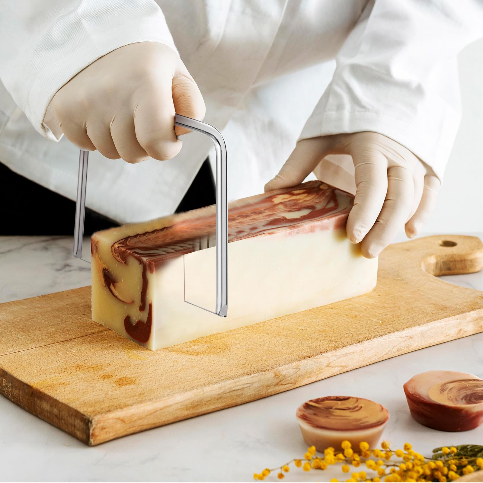 2 PCS Wire Cheese Cutter Wire, Butter Slicer, Cheese Cutters for Block, Stainless Steel for Kitchen Block Butter Slicer Tool (Y Type & U Type)