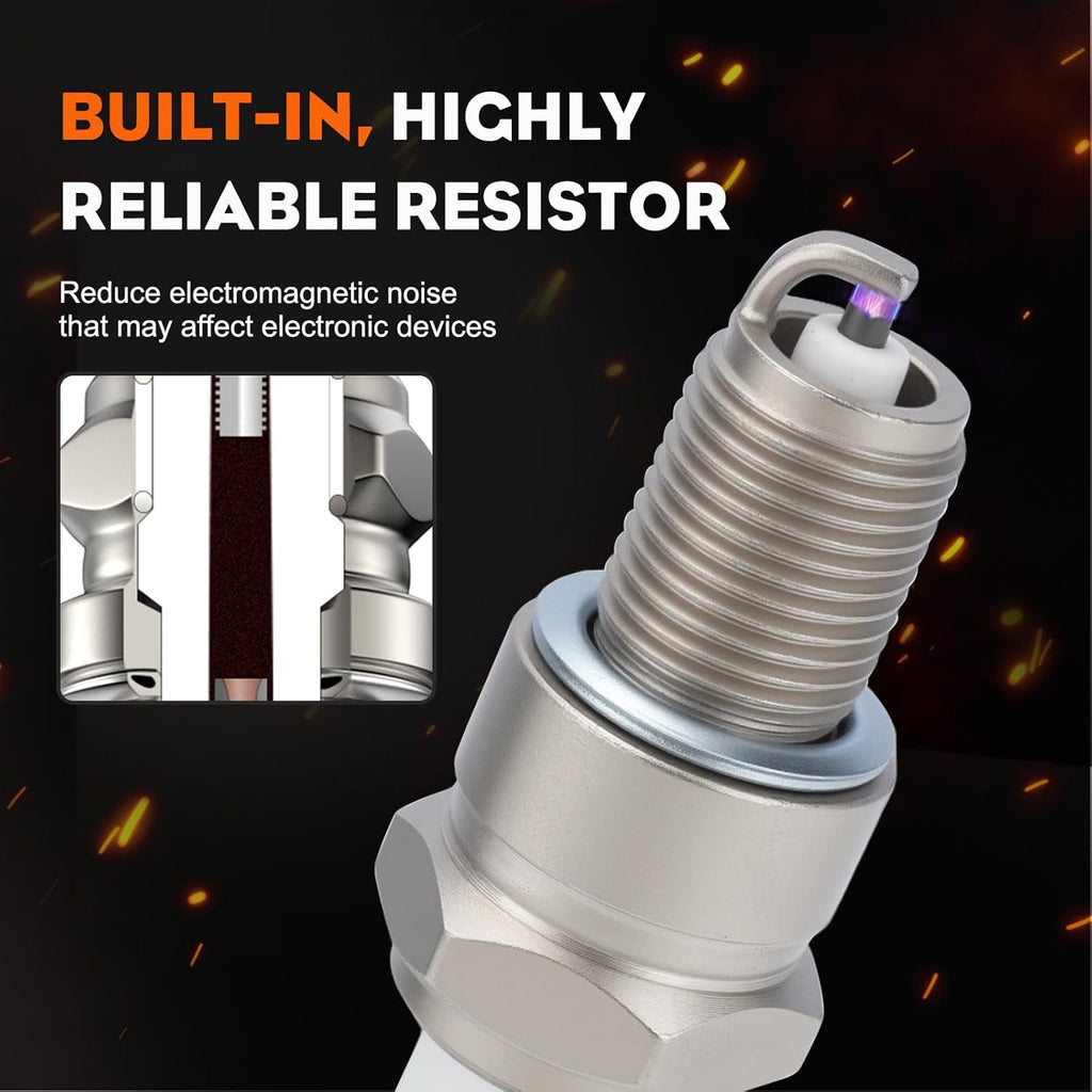 BPR5ES Spark Plug - High-Performance Replacement for NGK 7734 | Compatible with Honda 98079-55846 & 98079-55876 - 2 Pack