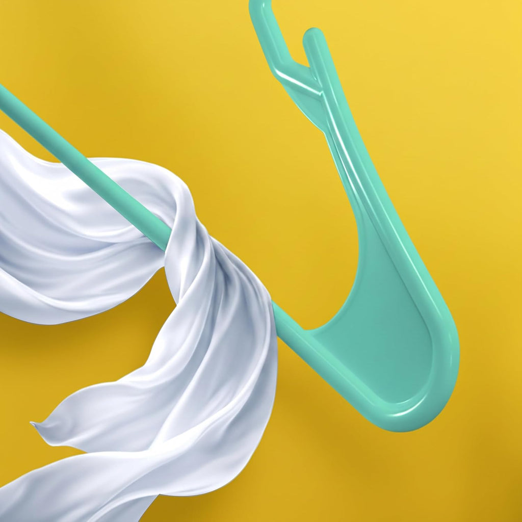 Utopia Home Plastic Hangers 30 Pack - Durable Space-Saving Clothes Hangers - Aqua Color for Organized Closets