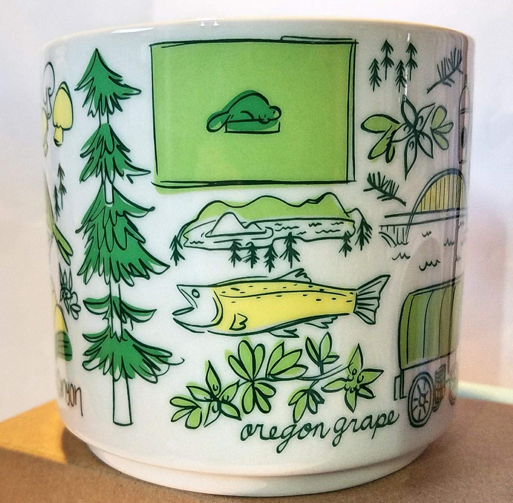 Starbucks Been There Across the Globe Series Mug 14 oz OREGON