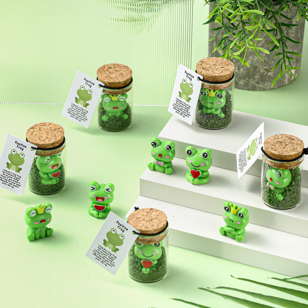 Fumete 35 Set Employee Appreciation Gifts Bulk for Coworkers Staff - Thank You Desk Pet Animal Pun Note Card Teacher Appreciation Gifts for Volunteer Nurses Team Graduation Party Favors (Frog)