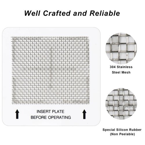WELLTINO Ceramic Ozone Plates 2 Pack, Perfect 4.5-inch x 4.5-inch Replacement Ozone Plate, Washable Ozone Plate Comes with a Brush.