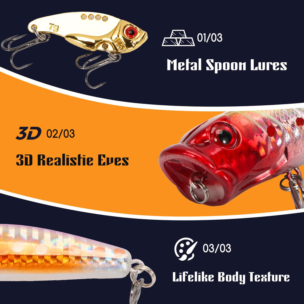 Advent Calendar 2026 Adult, Fishing Advent Calendar 24 Days Fishing Gifts For Men Christmas Countdown Fishing Tackle Lures Set for Men Teen Boys