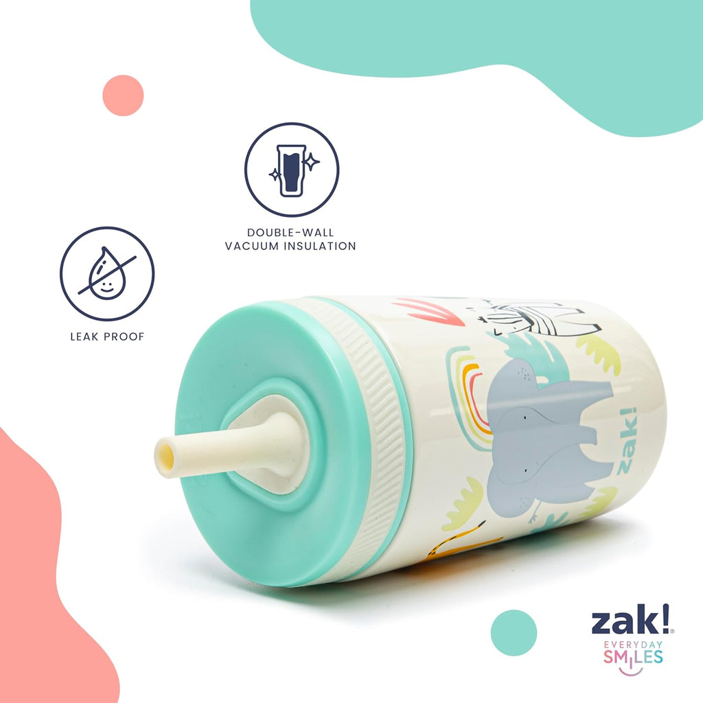 Zak Designs Bluey Kelso Toddler Cups - 12oz Vacuum Insulated Stainless Steel Sippy Cup | Leak-Proof Design for Kids