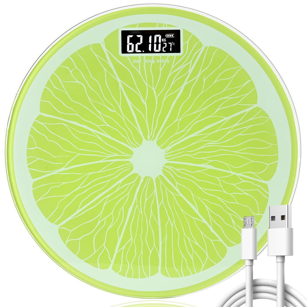 Rechargeable Bathroom Scale – Accurate Digital Weight Scale (±0.1 lb), 400 lbs Capacity, Large LED Display, No Batteries, Step-On Technology for Easy Home Use