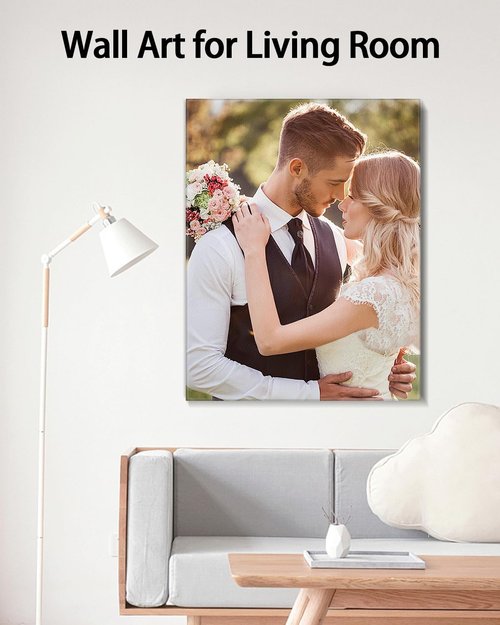 AbcCustomize Canvas Prints - Personalized Photo Art for Living Room & Bedroom Decor | Fast Next Day Shipping