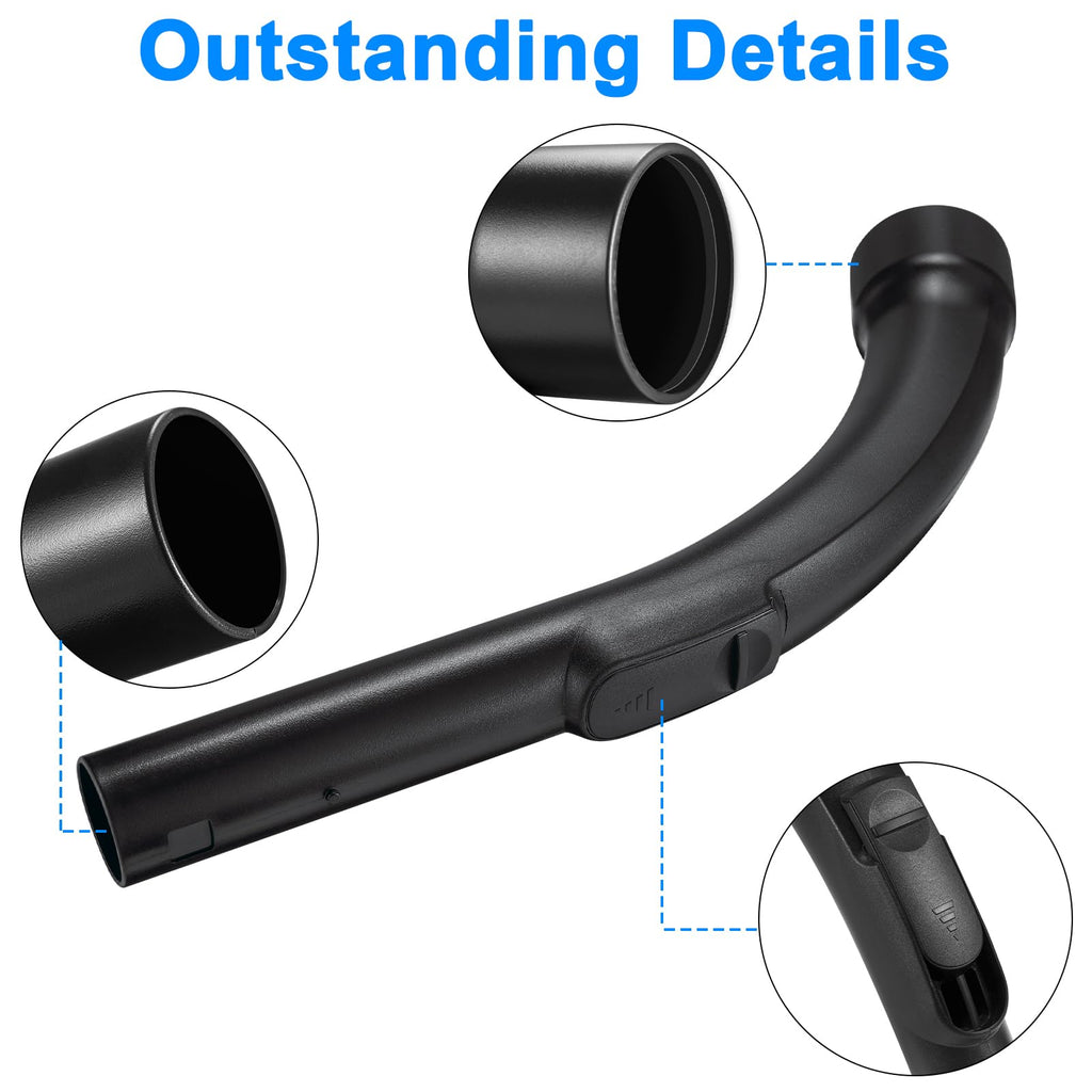Vacuum Plastic Bent End Hose for Miele S2110, S501, S524 Compact C1,C2,C3,S4,S5 Vacuum Attachments 9442601, 5269091, 5269090, 9442600 Vacuum Cleaner Parts Vacuum Hose
