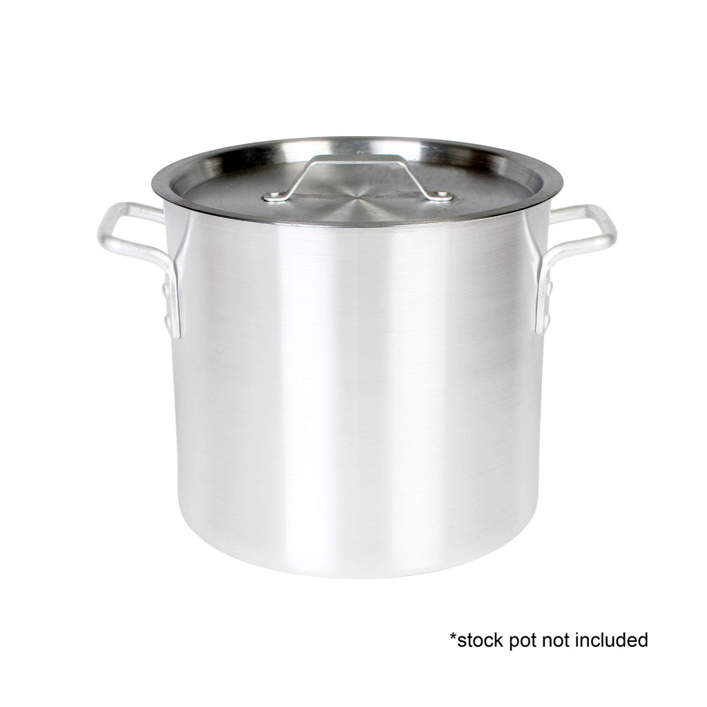 Thunder Group Aluminum Stock Pot Lid, 20 Quart, Silver