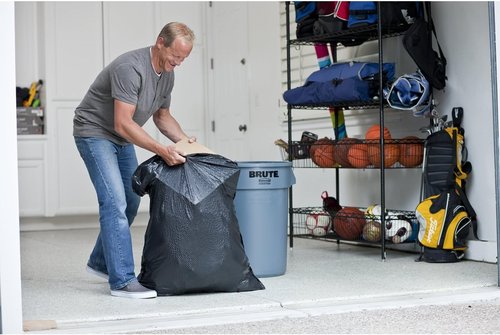 Glad Trash Bags - ForceFlexPlus 30 Gallon Large Drawstring Garbage Bags | 25 Count, Pack of 6