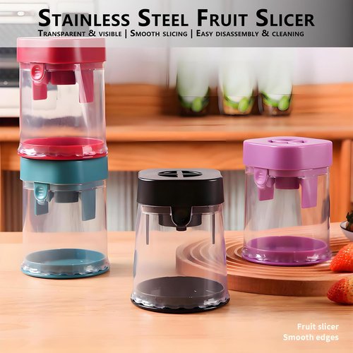 Grape Cutter for Toddlers by New - Safe Slicing Tool for Grapes, Strawberries & More | Black