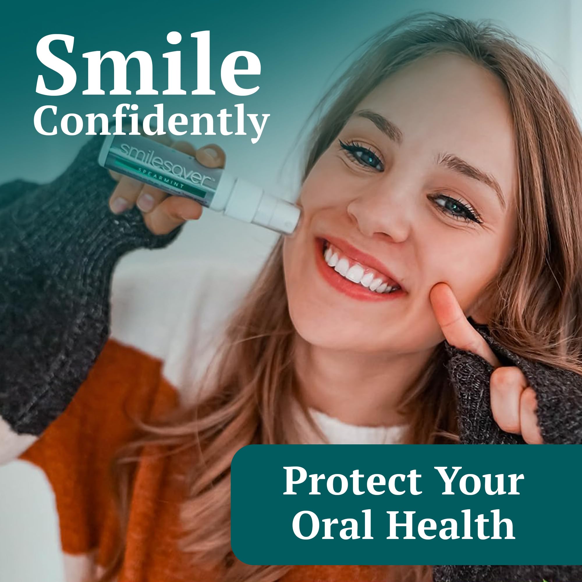 Smilesaver Retainer Cleaner Spray – Invisalign, Mouth Guard, and Denture Cleaner – Quick Oral Care for Aligner & Retainer Hygiene – Natural, Portable & Minty Fresh Oral Care Products (1oz) (Pack of 2)