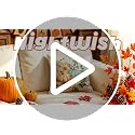 NIGHTWISH Fall Pillow Covers, 18x18 Set of 4, Thanksgiving Cushion Cases