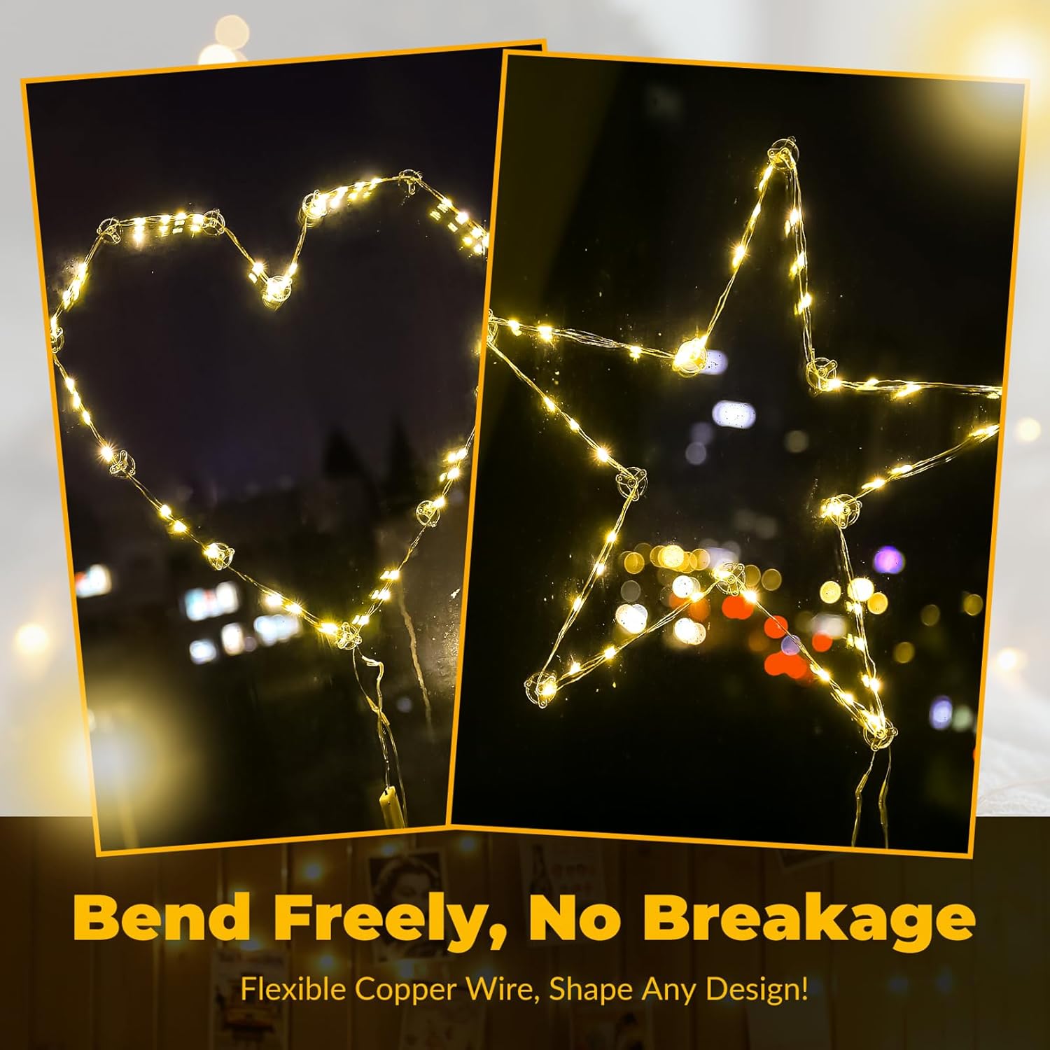 ZSJWL 30 Pack Battery Operated Fairy Lights - Warm White 7Ft Mini String Lights for Weddings & Decor