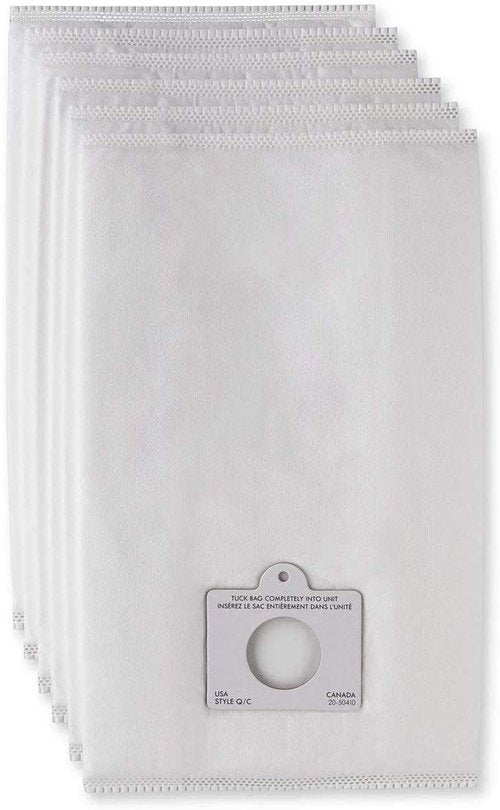 Compatible with Kenmore Canister Vacuum Bags Type Q/С HEPA - Models 5055, 50557, 50558, 20-53292, 53291, 200, 400, 700, 800 Series - Pack of 6 Premium Cloth Bags