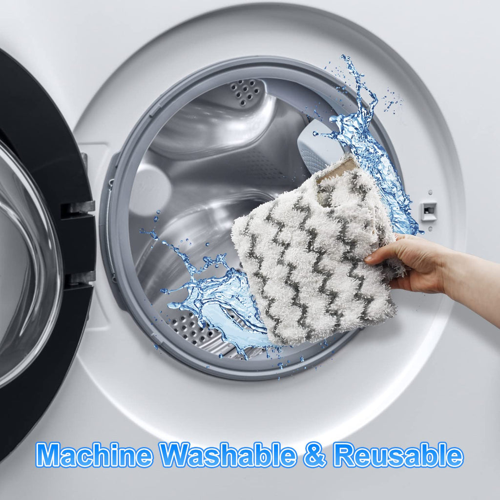 Steam Mop Pads Replacement for Shark Lift-Away Pro & Genius Pocket Steam Mop Series S3973 S3973D S3973WM S5001 S5003D S5002Q S5003A S6001W S6001WM S6002 S6002C S6003 Washable Reusable Mop Pads, 3 Pack