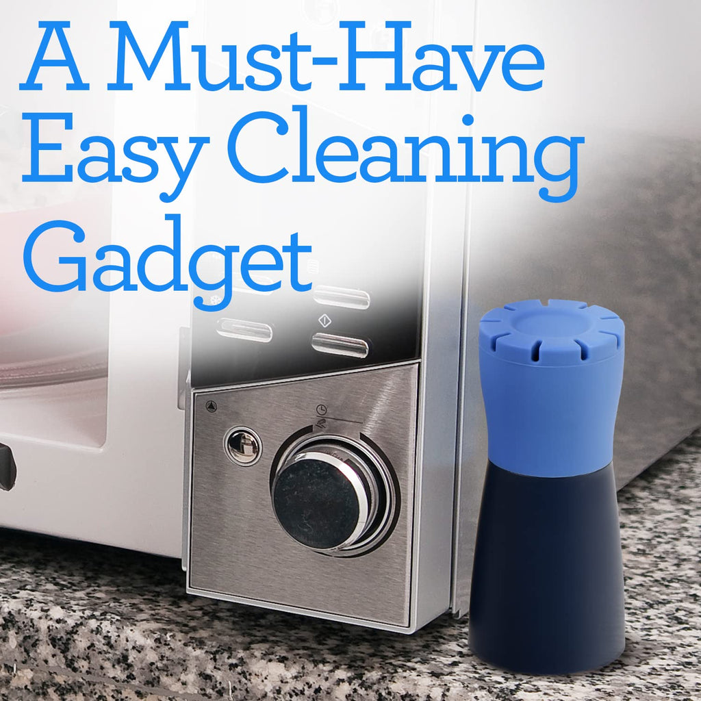 IMPRESA 2 Pack Blue Microwave Steam Cleaner for Quick and Effortless Cleaning - Microwave Cleaning Device with Vinegar and Water for Grime and Odor Removal