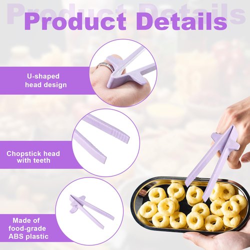 9 Pcs & 9 Colors! Snack Chopsticks,Finger Chopsticks For Snacking,For Clean Hands,Chip ,Ergonomic Design Stable And Not Easy To Fall Off Convenient For Snacking Gaming