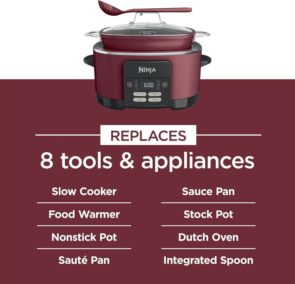 Ninja MC1000 Foodi PossibleCooker - 8.5 Quart Multi-Cooker with 4-in-1 Functionality & Glass Lid