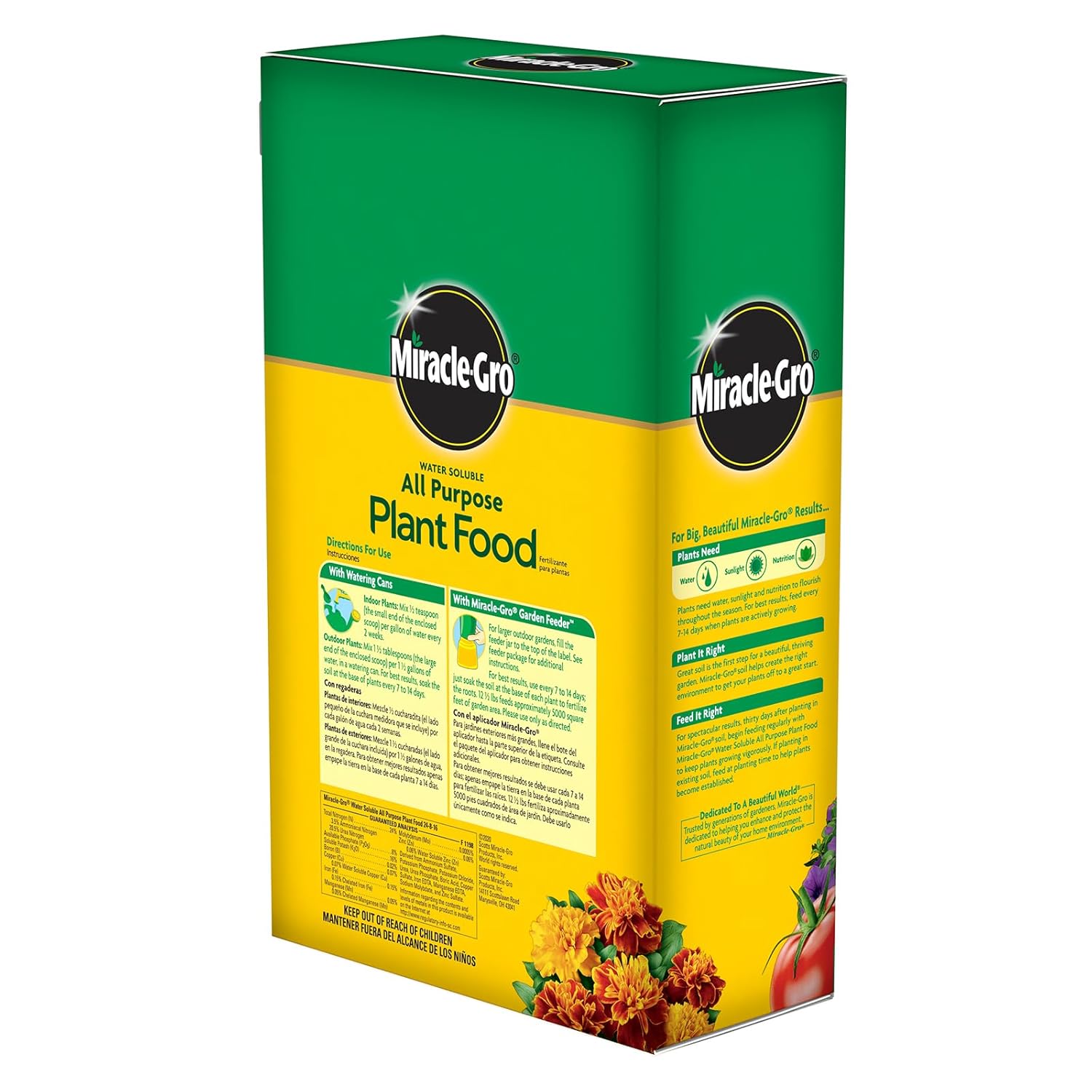 Miracle-Gro Water Soluble Plant Food - All-Purpose Fertilizer for Indoor & Outdoor Plants, 12.5 lbs.