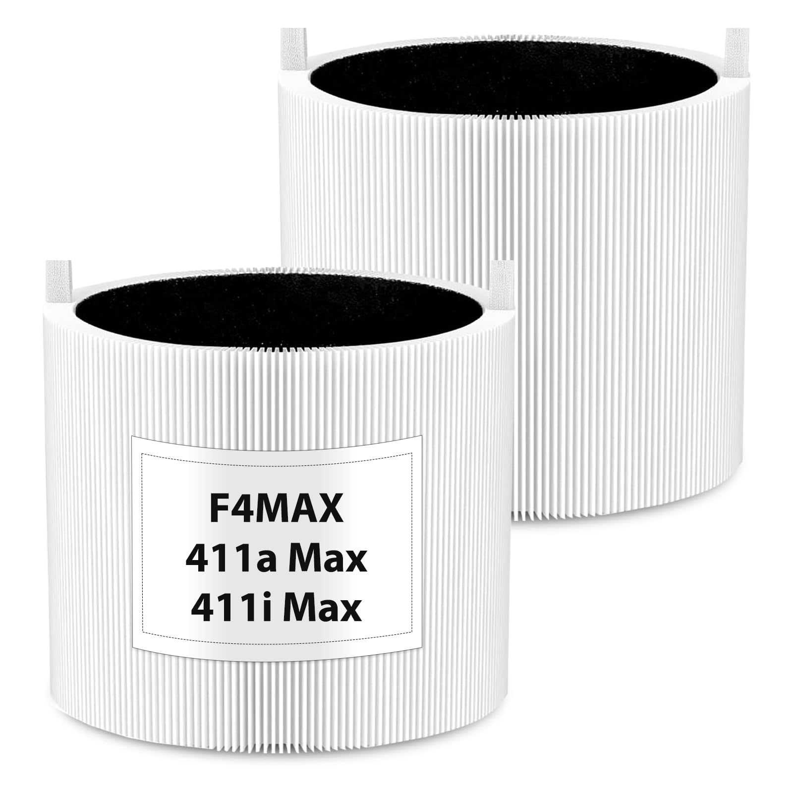 APRIL-FLOWER 411i & 411a Max Replacement Filter Compatible with Blue Pure 411i & 411a Max Air Puri-Fier, 2 Pack Blue Pure 411i Max F4MAX Particle and Activated Carbon Filter