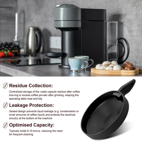 Coffee Machine Drip Tray Replacement MS-624960, Espresso Grinder Tray Repalacement for Krups Nespresso Vertuo Next Coffee Machine, 1 Pcs
