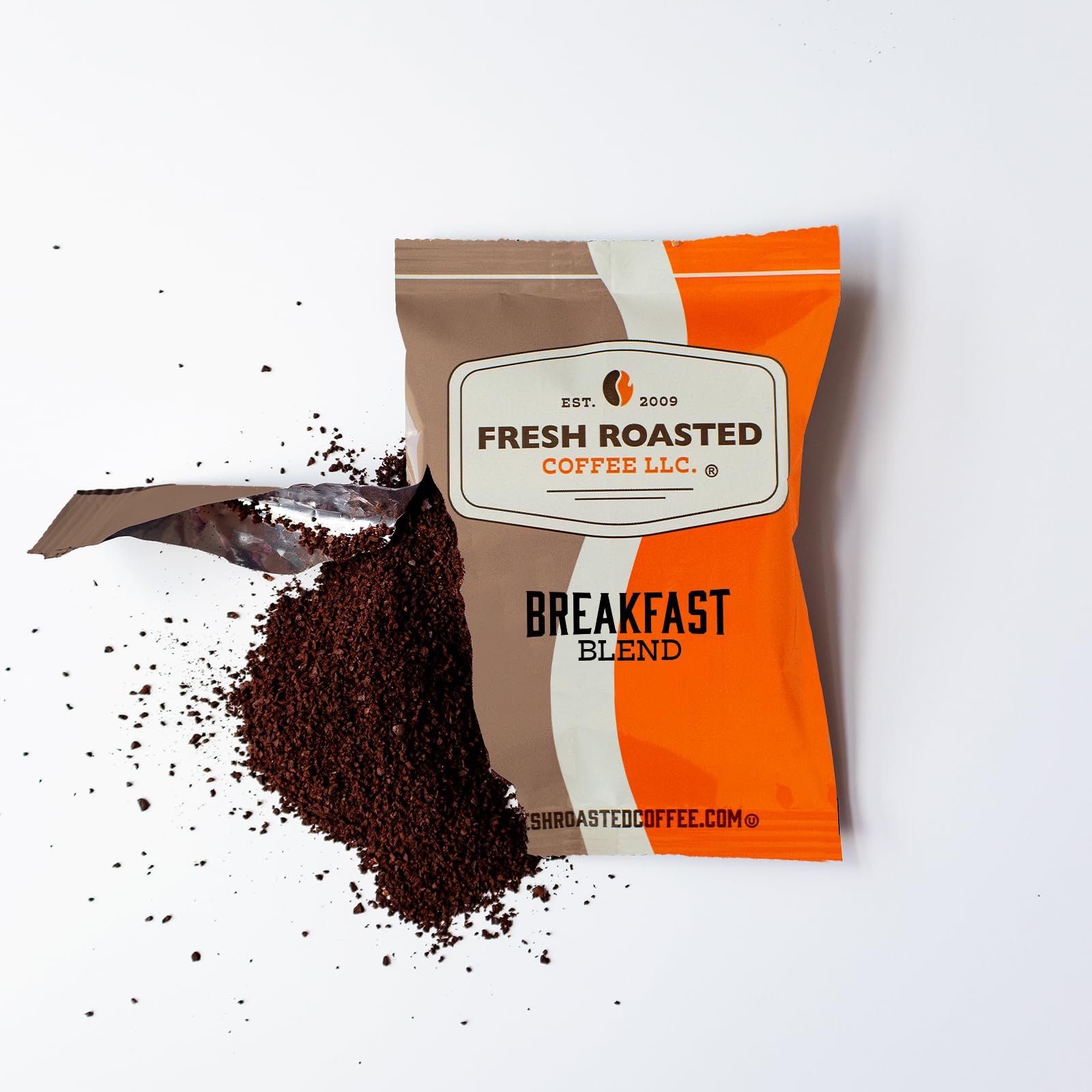 Fresh Roasted Coffee, Breakfast Blend, Kosher, Pre-Ground Fractional Packs, 2.25 Ounce, 36 Count