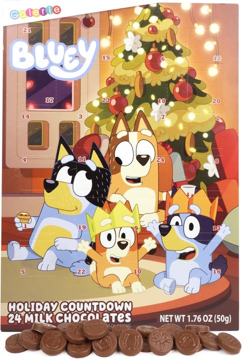 Galerie Bluey Advent Calendar - Countdown to Christmas 2025 with 24 Days of Chocolate | 1.76 Ounces
