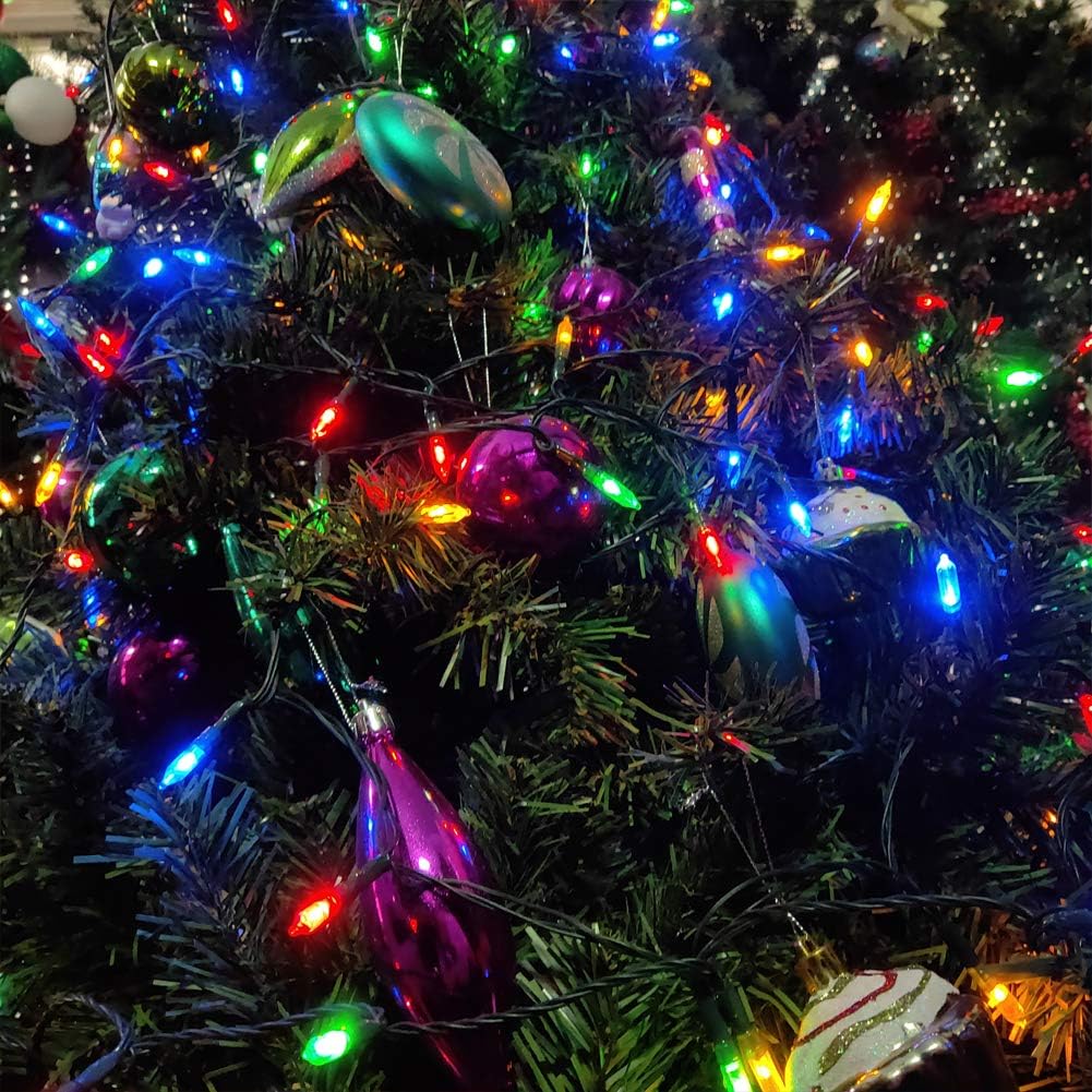 Skiennix 50-Count Christmas Lights - 8 Modes with Timer | 18ft Battery Operated Mini String Lights for Indoor & Outdoor Decor