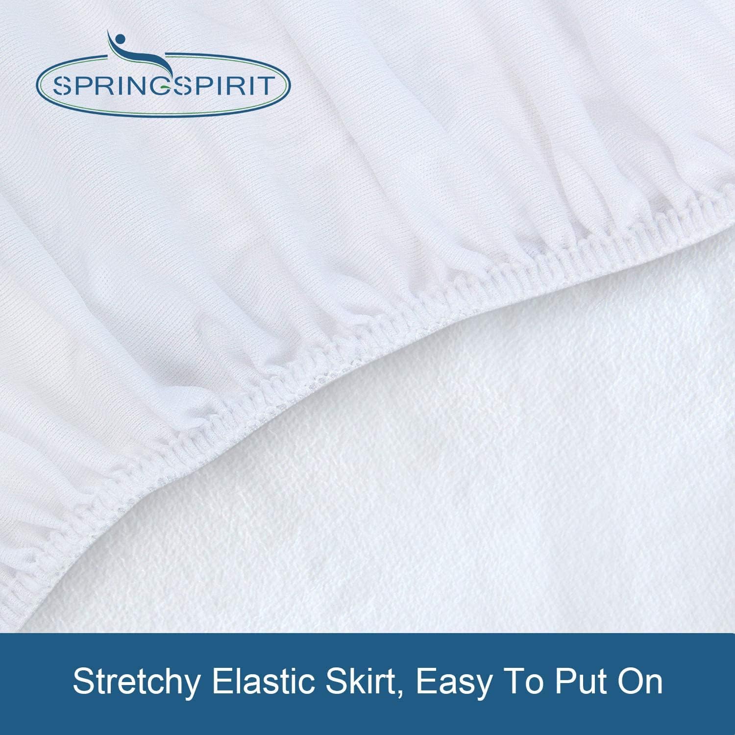 2 Pack Full Size Mattress Protector Waterproof Mattress Topper Cover Full Fitted Sheets up -14'' Breathable & Noiseless Mattress Protector Machine Washable